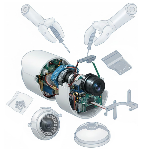 Ultra HDi camera assembling charges