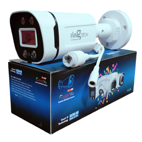 5mp ip poe with audio 4 array starlight light bullet camera with box & printing (H55 PCB, Lens-4mm YT-1086) {LOGO PRINT RING TECH}