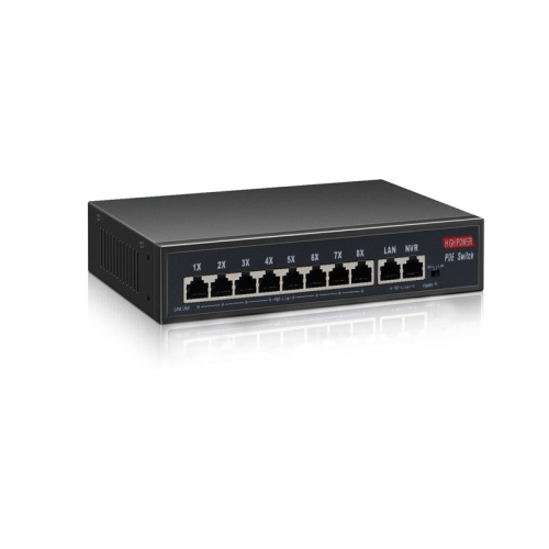 8 Port 2 uplink port network ethernet imported poe switch (52v)